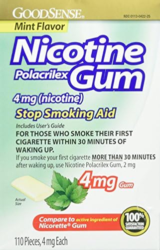 GoodSense Nicotine Polacrilex Lozenges 2 mg, Cherry Flavor, 108 Count