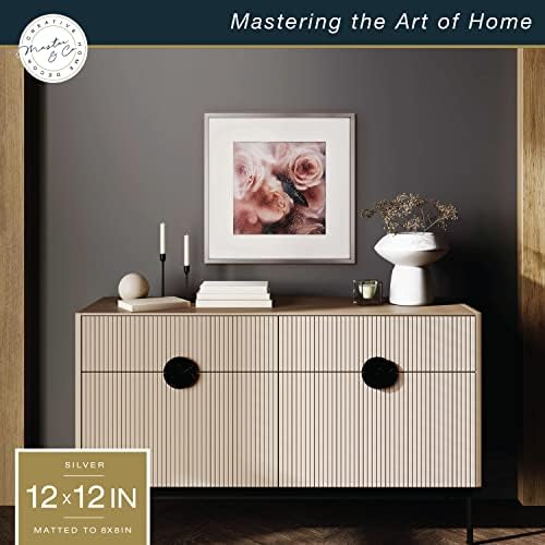 MCS Master & Co. Foundry Metal 12x12 Matted Picture Frame with 8x8 Photo Display
