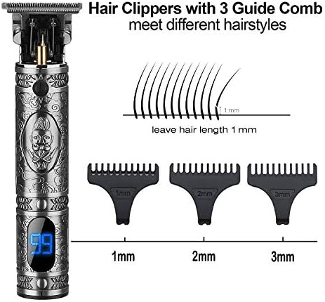 Suttik Hair Clippers for Men, Professional Hair & Beard Trimmer for Men, Mustache Trimmer T-Blade Hair Liner Edgers