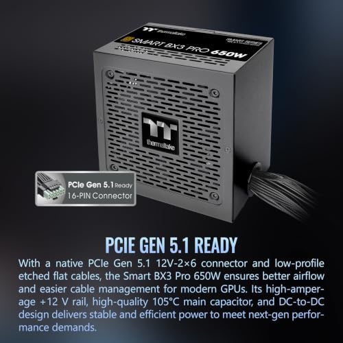 Thermaltake Toughpower GX2 80+ Gold 600W SLI/Crossfire Ready Continuous Power ATX 12V V2.4/EPS V2.92 Non Modular Power Supply 5 Year Warranty