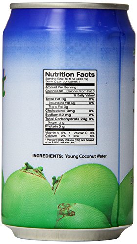 Amy & Brian Non-GMO Coconut Water, Original, 17.5 Fl Oz (Pack of 12)