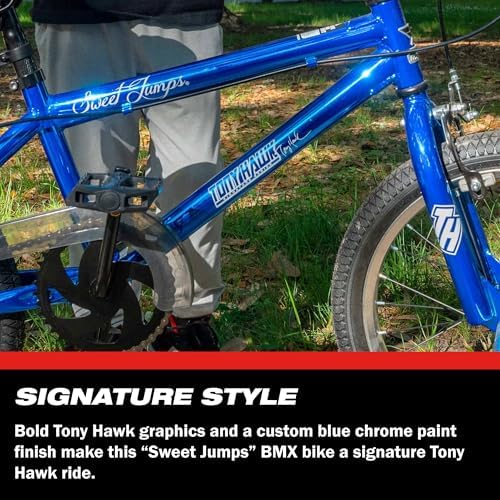 Dynacraft Tony Hawk 18-24 Inch Bike High-Performance & Durable, Perfect for Kids & Teens Learning BMX Tricks, Sturdy, Easy to Assemble, Ideal for Young Riders & Aspiring BMX Enthusiasts