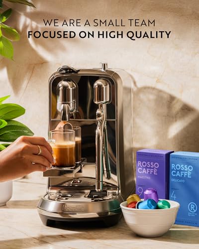 ROSSO CAFFÈ Espresso Pods for Nespresso Original Machines, Variety Pack 60 | Six Distinct Coffee Blends • Smooth to Intense Roasts • Rich Crema