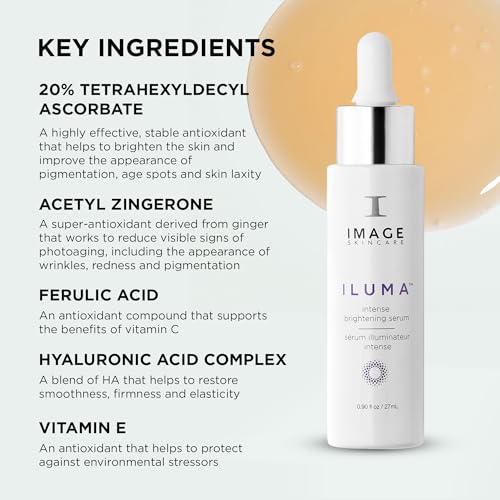 IMAGE Skincare, ILUMA Intense Brightening Serum, 0.9 fl oz | Helps Reduce Appearance of Dark Spots & Facial Pigmentation for Even Skin Tone