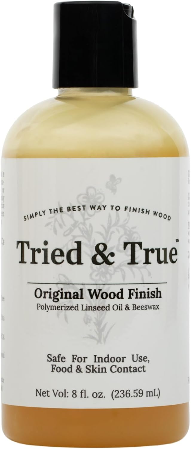Tried & True Original Wood Finish, Pint | Linseed Oil & Beeswax Blend for Woodworking Projects, Long-Lasting Durability, Food Safe Sealer, Non-Toxic Wood Finish