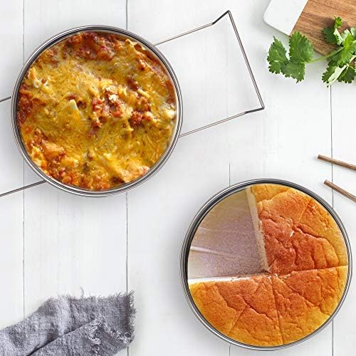 Aozita Stackable Steamer Insert Pans with Sling for Instant Pot Accessories 6/8 qt - Pot in Pot, Baking, Casseroles, Lasagna Pans