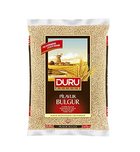 Duru Fine Bulgur, 35.2oz (1000g), Wheat Berries, 100% Natural and Certificated, High Fiber and Protein, Non-GMO, Great for Vegan Recipes, Better than Rice