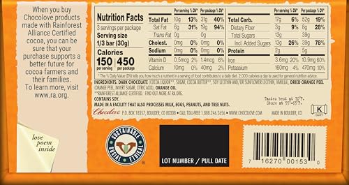 Chocolove Almonds and Sea Salt in Dark Chocolate, 3.2 oz