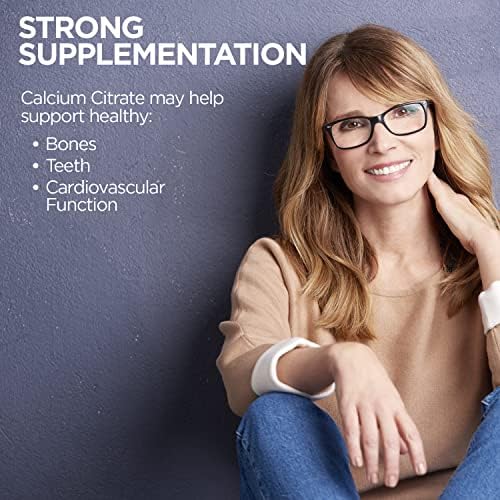 KAL Calcium Citrate 1000mg, Calcium Supplements for Women and Men, Bone Health, Teeth, Nervous, Muscular & Cardiovascular System Support, Gluten Free and Lab Verified, 60 Servings, 180 Tablets | Bone, Teeth, Muscle & Heart Support - Chelated Calcium Citr…