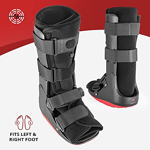 ManaMed ManaEZ Air Boot Tall CAM Boot | Orthopedic Walking Boot for Sprained Ankle with Air Pump | Foot Brace for Injured Foot, Ankle Sprain