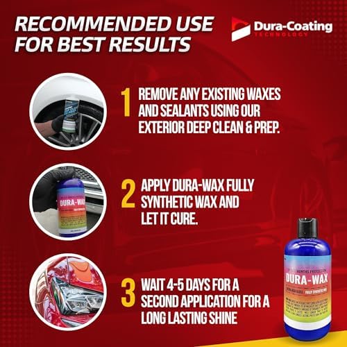 Dura-Coating Dura-Wax Fully Synthetic Wax Sealant - Advanced Enhanced Layer Car Shine & Protection for Ultra Slick