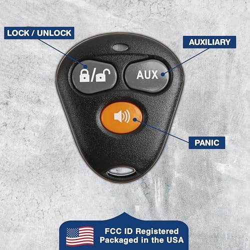 KeylessOption Keyless Entry Remote Starter Car Key Fob Alarm for Aftermarket Viper Automate EZSDEI474V 473V