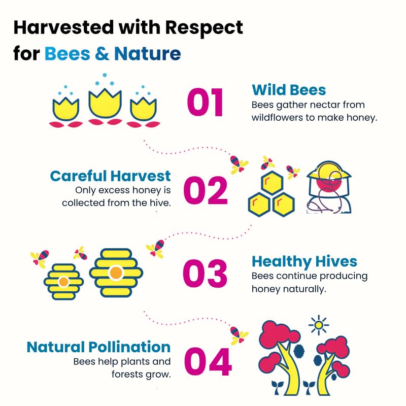 Heavenly Organics Organic Wild Forest Raw Neem Honey - 12 oz
