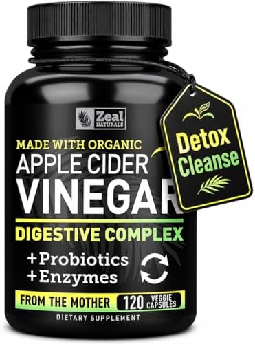 Zeal Organic Apple Cider Vinegar Capsules + Digestive Complex | GLP-1 Support