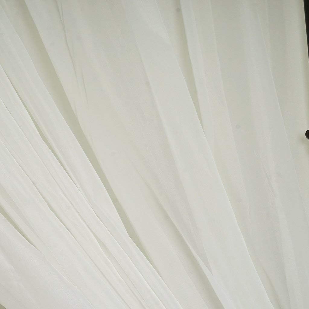 AK TRADING CO. 120" Wide (10Ft Wide) Sheer Voile Drape Panels for Backdrop, Wedding Events, Ceiling Drapes, Event Masking, & Decor - Select from 6ft to 50ft Length. (10 feet x 20 feet, Red)