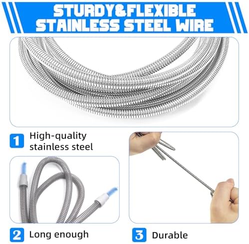 CPAP Hose Brush Durable cpap Tube and Mask Cleaning Brush, 7-Foot CPAP Hose Cleaner for 19mm(Standard 22mm), 15mm Diameter Tubes