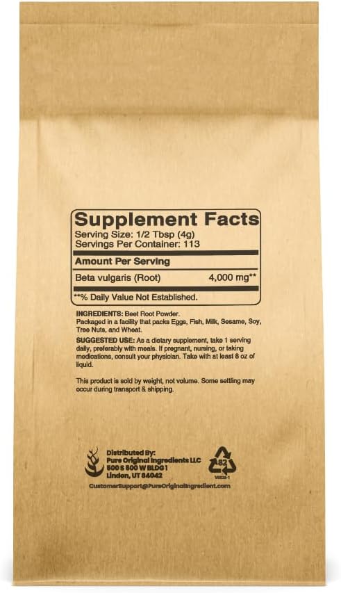 Pure Original Ingredients, Beet Root Powder, 2lb
