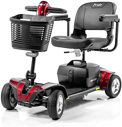 Pride Mobility Go-Go Sport S74 4-Wheel Electric Travel Scooter for Adults-Free Challenger Accessory (Ships Separately)