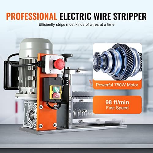 VEVOR Wire Stripping Machine 0.06-1.5 inch, 11 Channels 10 Blades