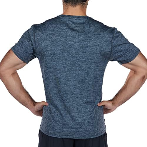 Arctic Cool Men’s Crew Neck Instant Cooling Moisture Wicking Performance UPF 50+ Short Sleeve Workout Shirt