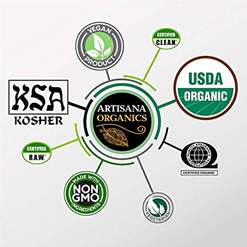 Artisana Organics Raw Tahini Sesame Seed Butter - Just One Ingredient, Unroasted, Vegan, Paleo and Keto Friendly, Non-GMO, 14oz Jar
