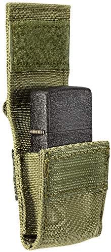 Zippo OD Green Tactical Pouch and Black Crackle Windproof Lighter Gift Set