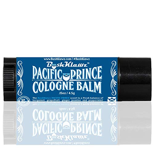 BushKlawz Active Prince Travel Solid Cologne Balm – Refreshing Metro Cologne for Active Men – Best Fresh Active Scent Solid Alcohol Free Cologne for travel Best Gift for Men