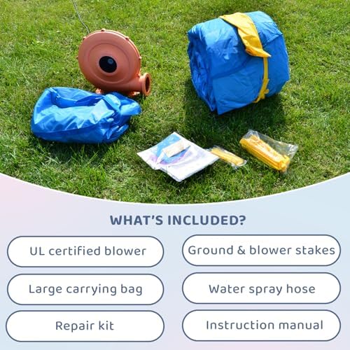 Bounceland Pro Racer Obstacle Bounce House with Dual Slides, Bounce, Climb, Slide All in One, UL 1 HP Blower Included, 19 ft x 9 ft x 7 ft H