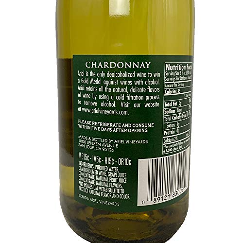 Ariel Cabernet & Chardonnay Non-Alcoholic Red & White Wine Experience Bundle with Phone Grip, Seasonal Wine Pairings & Recipes, 2 Pack