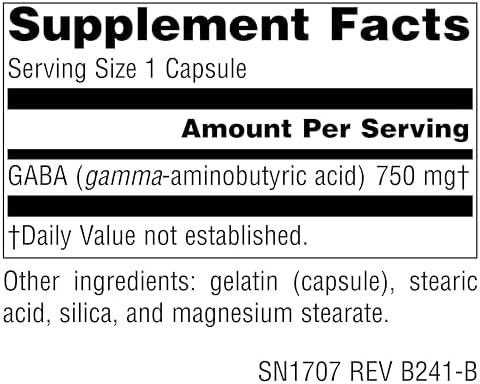 Source Naturals Serene Science GABA, for a Calm Mind, 750mg - 45 Capsules