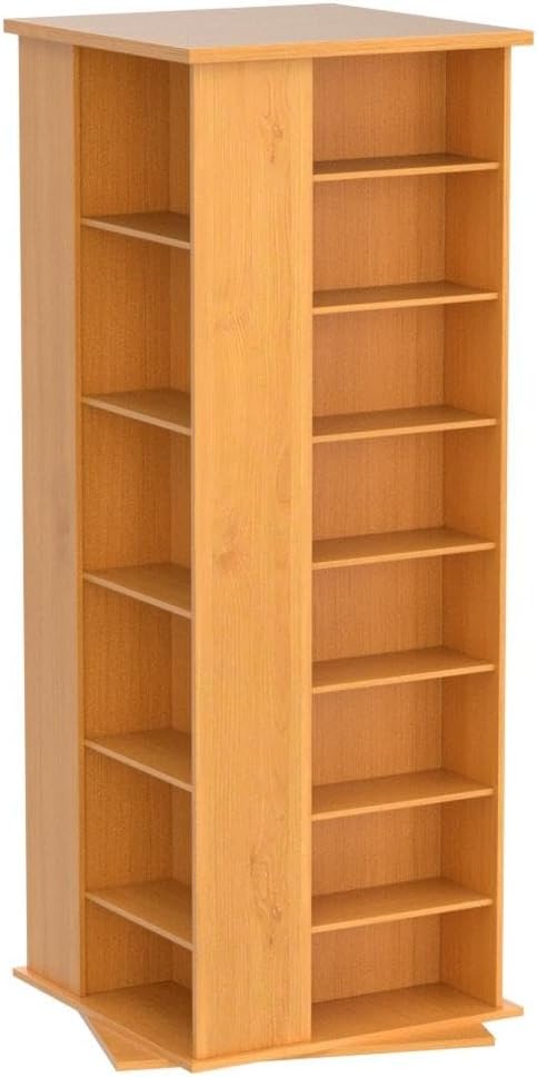 Venture Horizon Revolving Media Tower 900 Black with Oak Trim