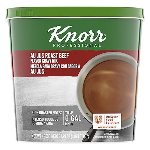 Knorr Professional Au Jus Roast Beef Flavor Gravy Mix Tubs, 31.99oz, 4 Pack