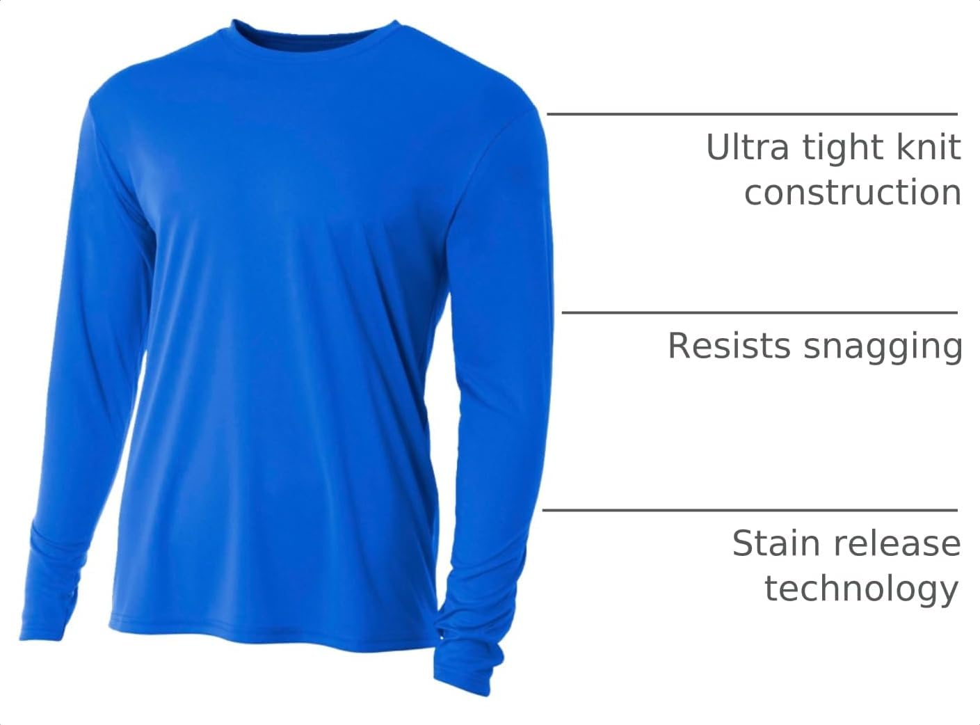 A4 Men's Cooling Performance Crew Long Sleeve Tee