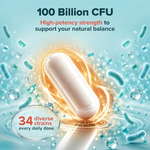 Wholesome Wellness Organic Raw Probiotics 100 Billion CFU, Dr Formulated for Women and Men