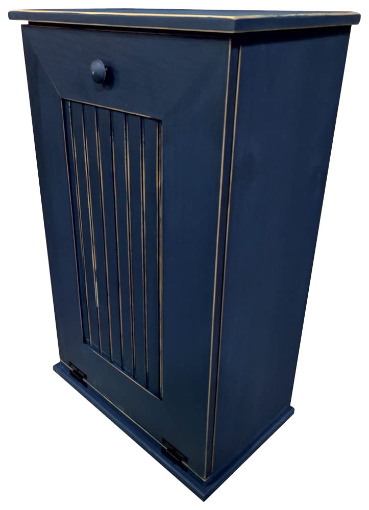 Sawdust City Tilt-Out Wooden Trash Bin Holder (Old - Black)