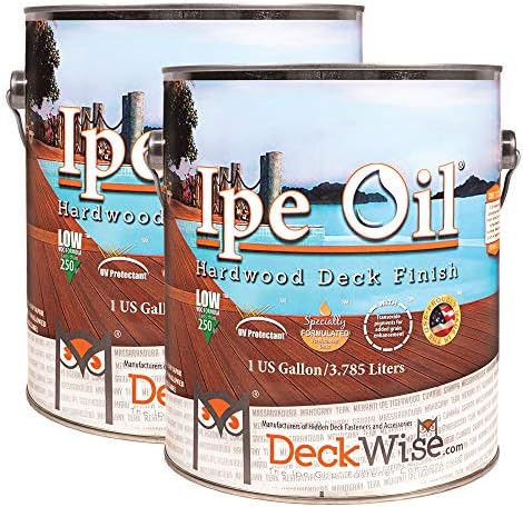 Ipe Oil Hardwood Deck Semi-Transparent 250 VOC Natural Finish (Pack of 2, 1-Gallon Each)