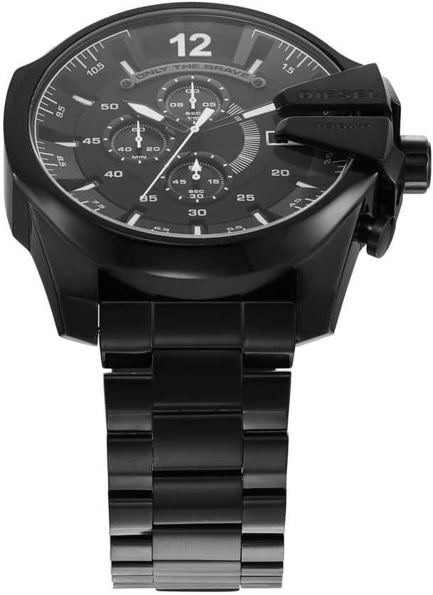 Diesel Mega Chief Watch for Men, Chronograph Men's Watch