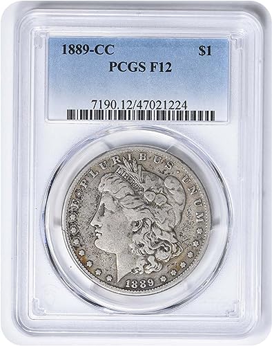 1889 CC Morgan Dollar PCGS F12