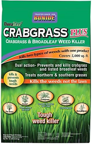 BONIDE PRODUCTS 60490 917453 Crabgrass Weed Killer, 5000 Sq.ft