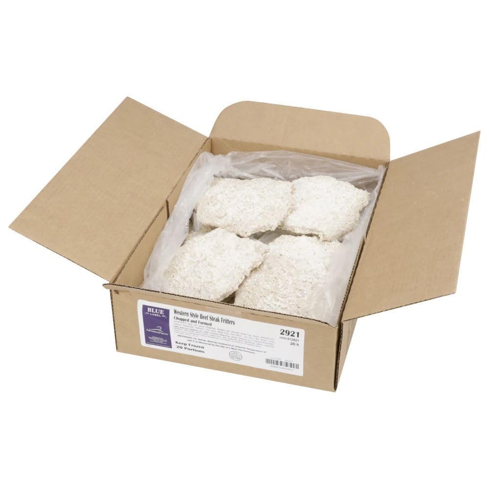 Advance Food Western Style Chopped Country Fried Beef Steak, 8 Ounce -- 20 per case.