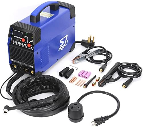 S7 200A HF Start TIG Welder, DC TIG and Stick Welder, 110V/220V Dual Voltage Portable Welding Machine for Garage Repair, DIY Projects