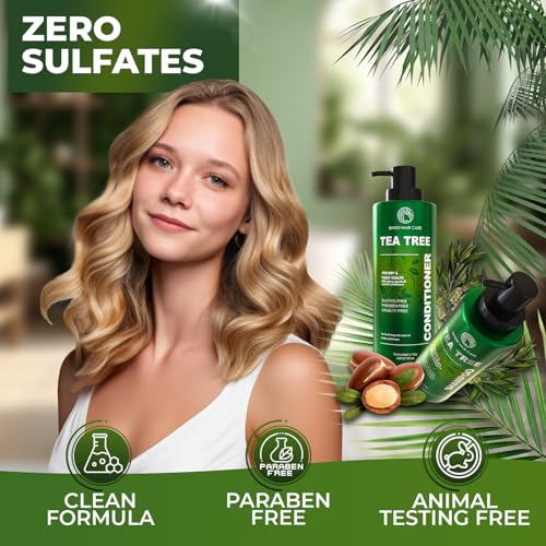 Moroccan Argan Oil Shampoo and Conditioner Set - Sulfate Free, Anti Frizz Hydrating Care for Women - Deep Moisturizing Treatment for Color, Keratin Treated, Curly, Damaged and Dry Hair