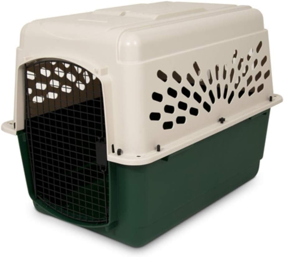 Petmate Ruffmaxx Camouflage Dog Kennel Pet Carrier & Crate 40" (70-90 Lb), Outdoor and Indoor for Large, Medium, and Small Dogs - Made from Recycled Material w/ 360-Degree Ventilation, Made in USA