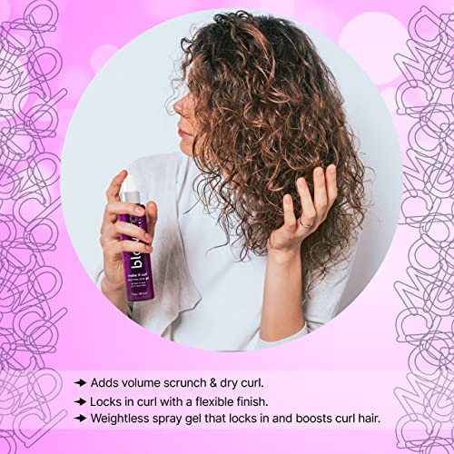 blowpro Make It Curl Weightless Spray Gel 5oz, Boost & Locks in Curl Definition, Flexible Finish, All Day Beautiful Hold, Travel-Friendly Bottle