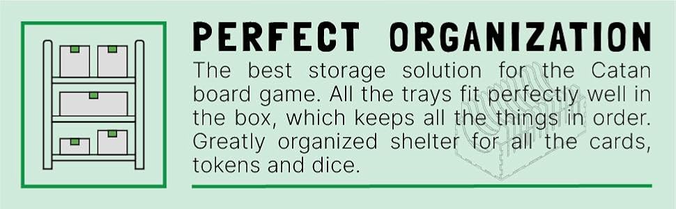 Organizer for Catan and extensions Seafarers expansion Cities and Knights