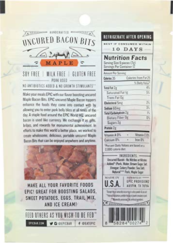 EPIC Provisions Hickory Smoked Bacon Bits, Gluten-Free, 3 oz