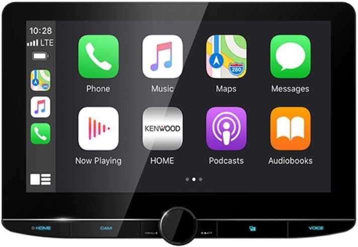 KENWOOD DNR1007XR eXcelon 10.1" High Definition Navigation Car Stereo Receiver with Capacitive Touch Panel