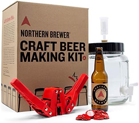 Northern Brewer - Siphonless 1 Gallon Craft Beer Making Starter Kit, Equipment and Beer Recipe Kit (American Wheat)