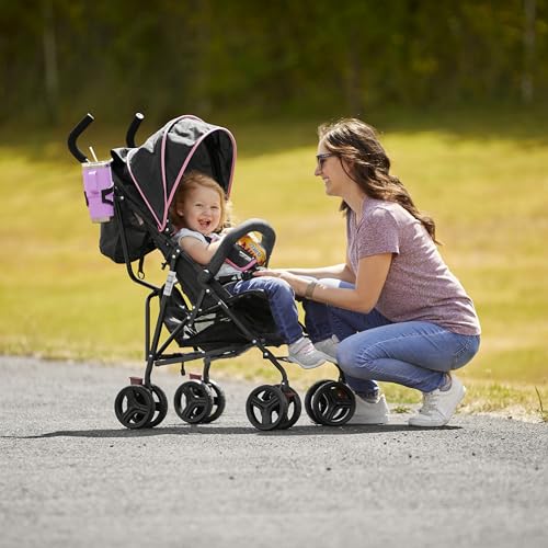 Dream On Me Vista Moonwalk Baby Stroller in Light Gray, Lightweight Infant Stroller with Compact Fold