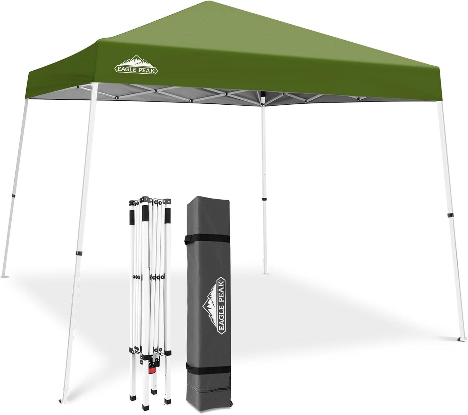 EAGLE PEAK 10x10 Slant Leg Pop Up Canopy Tent, Blue